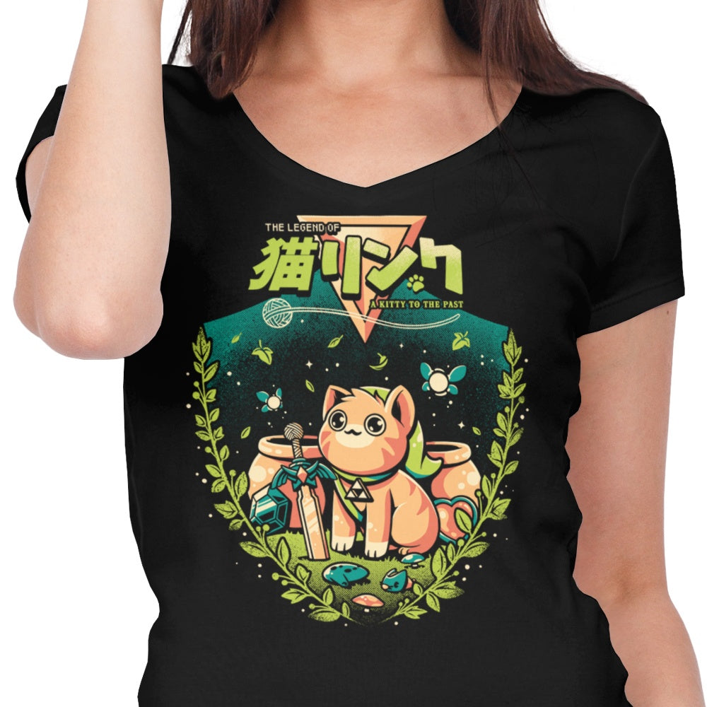 A Cat to the Past - Women's V-Neck product image 5