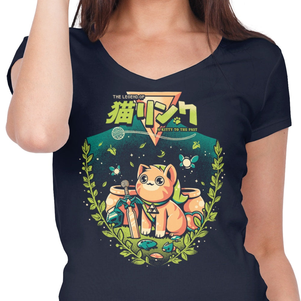 A Cat to the Past - Women's V-Neck product image 4
