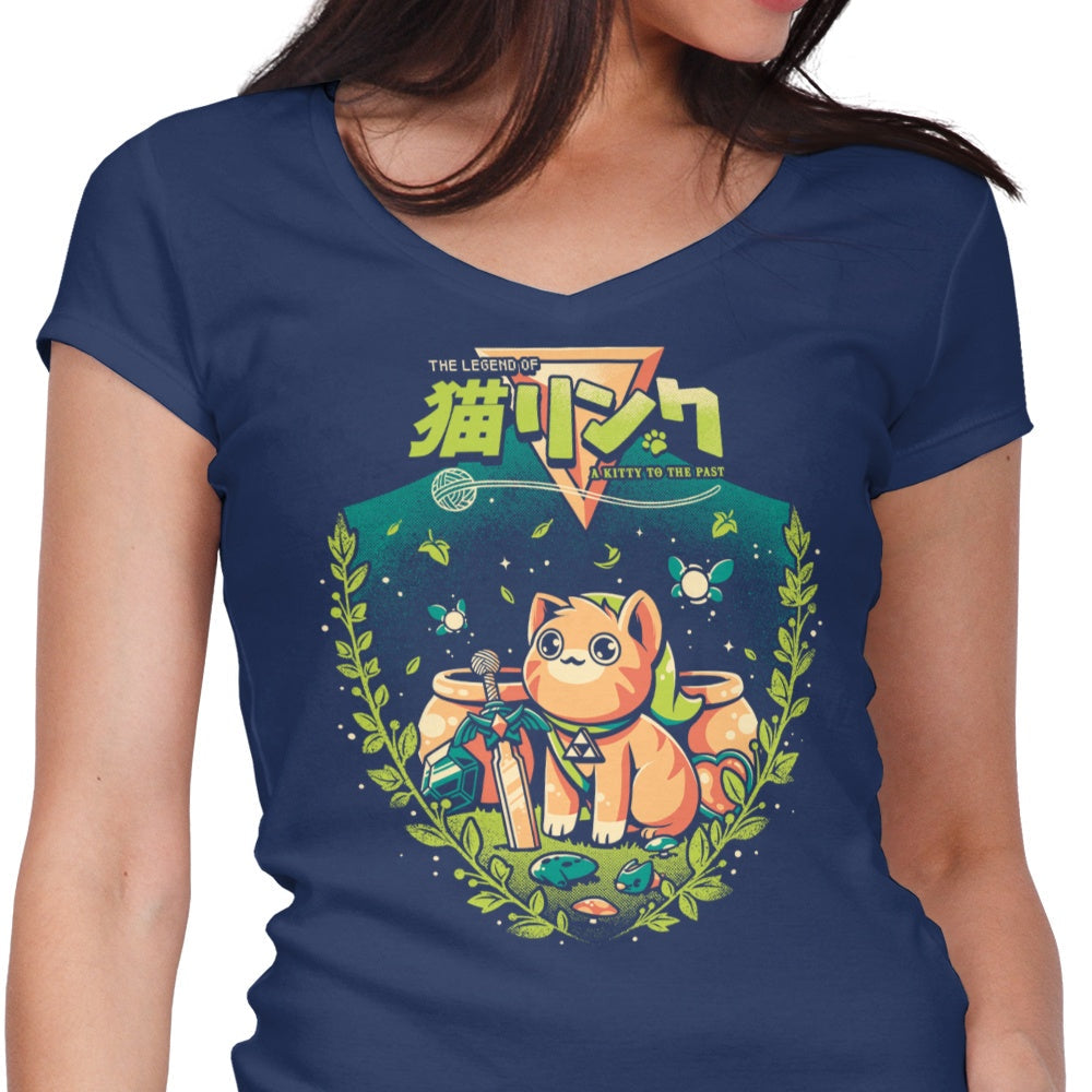 A Cat to the Past - Women's V-Neck product image 1