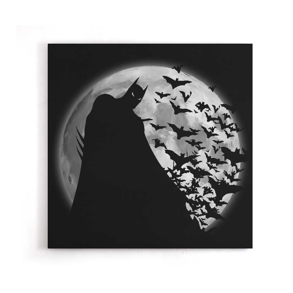 Bats Under the Moon - Canvas Print