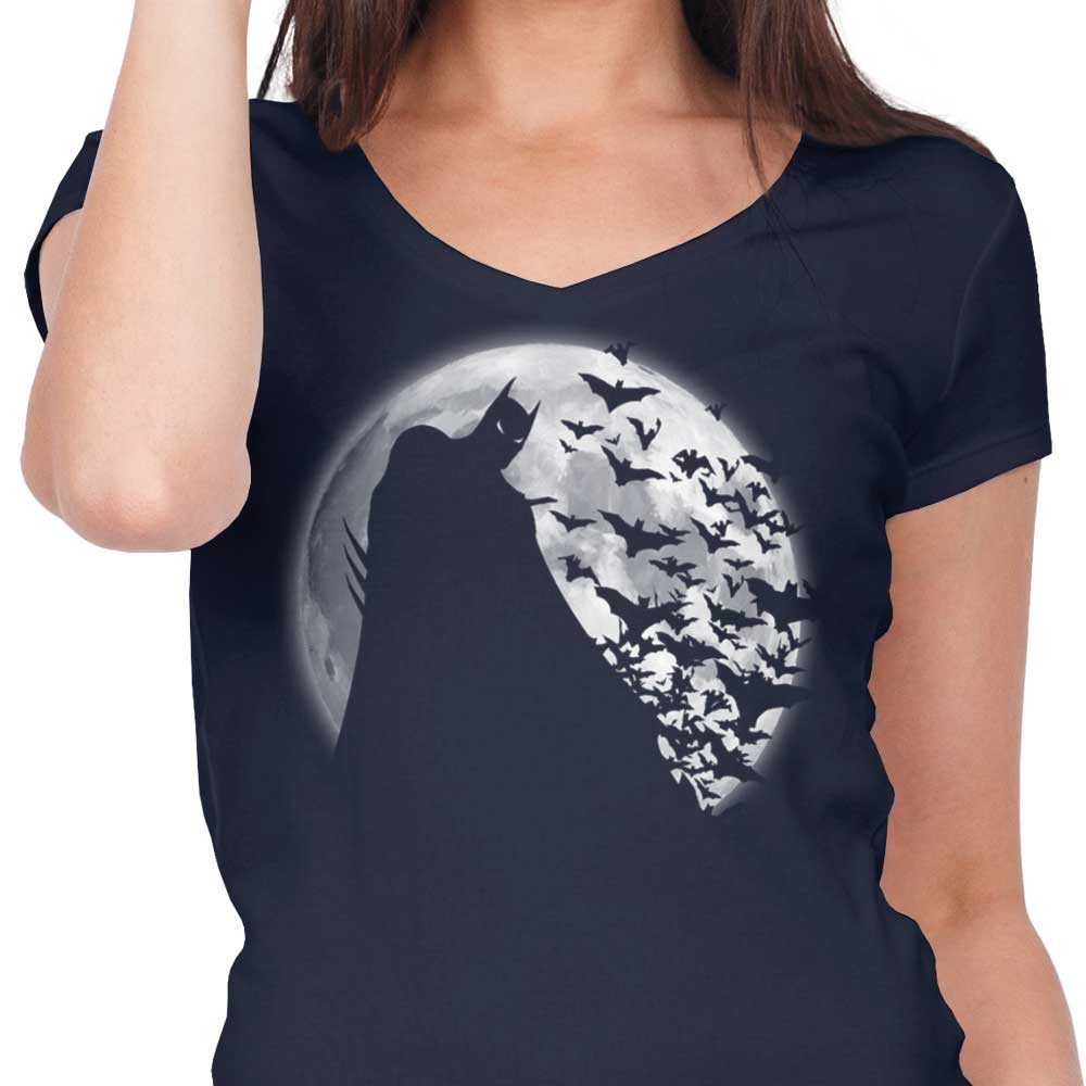 Bats Under the Moon - Women's V-Neck product image 5
