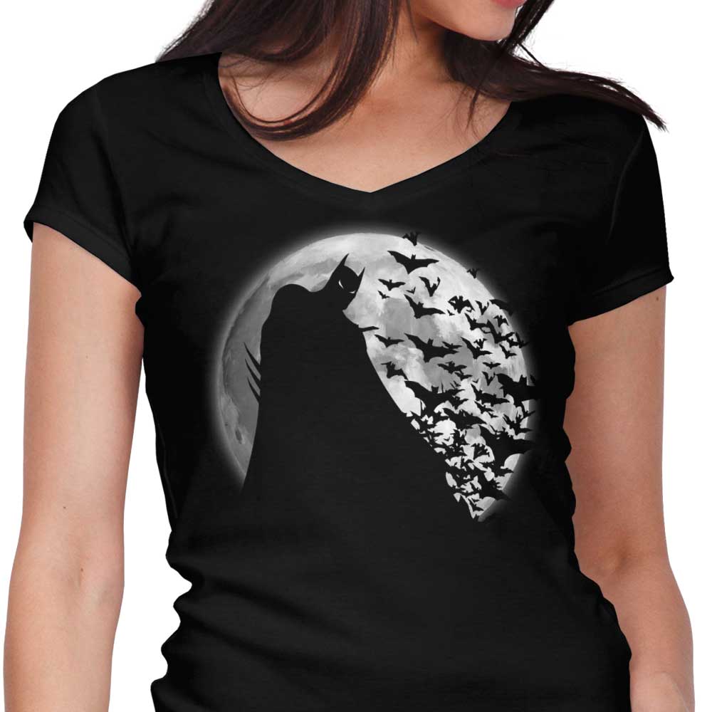 Bats Under the Moon - Women's V-Neck product image 1