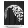 Bats Under the Moon - Shower Curtain