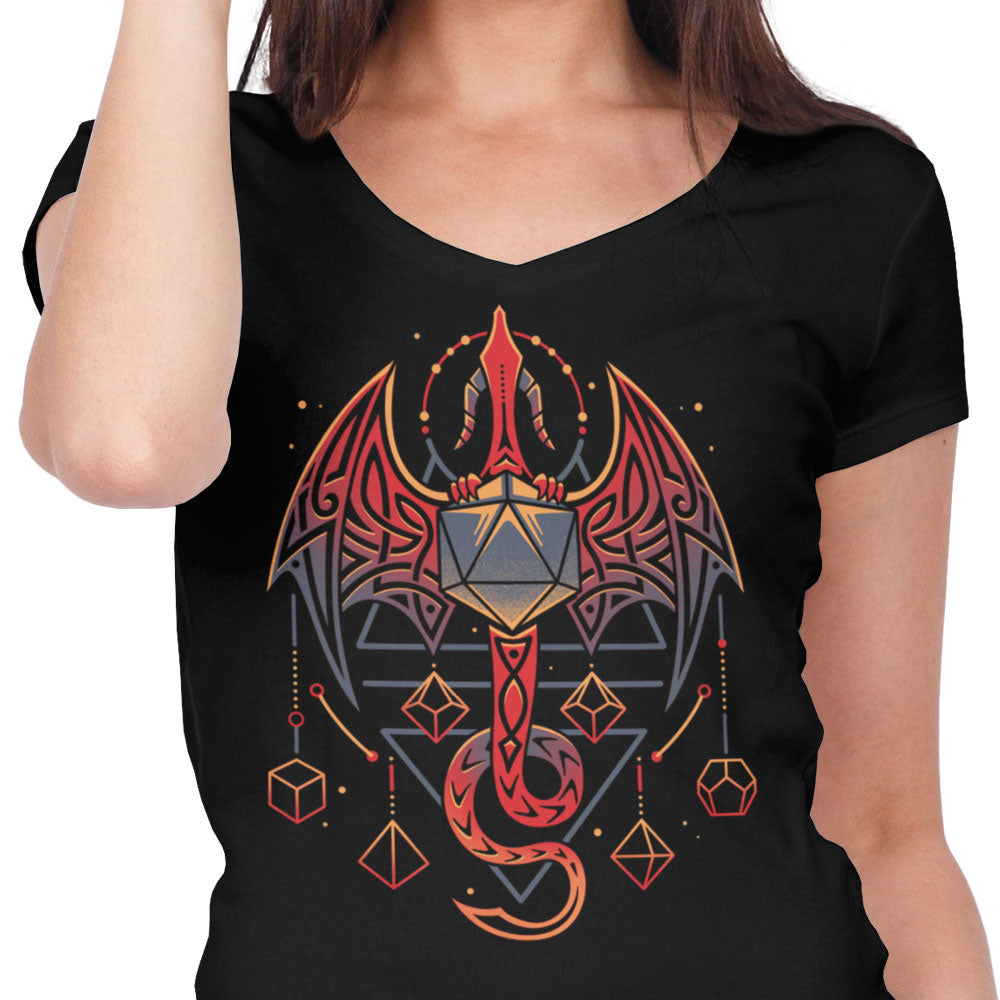 Celtic Dragon Dice - Women's V-Neck product image 4