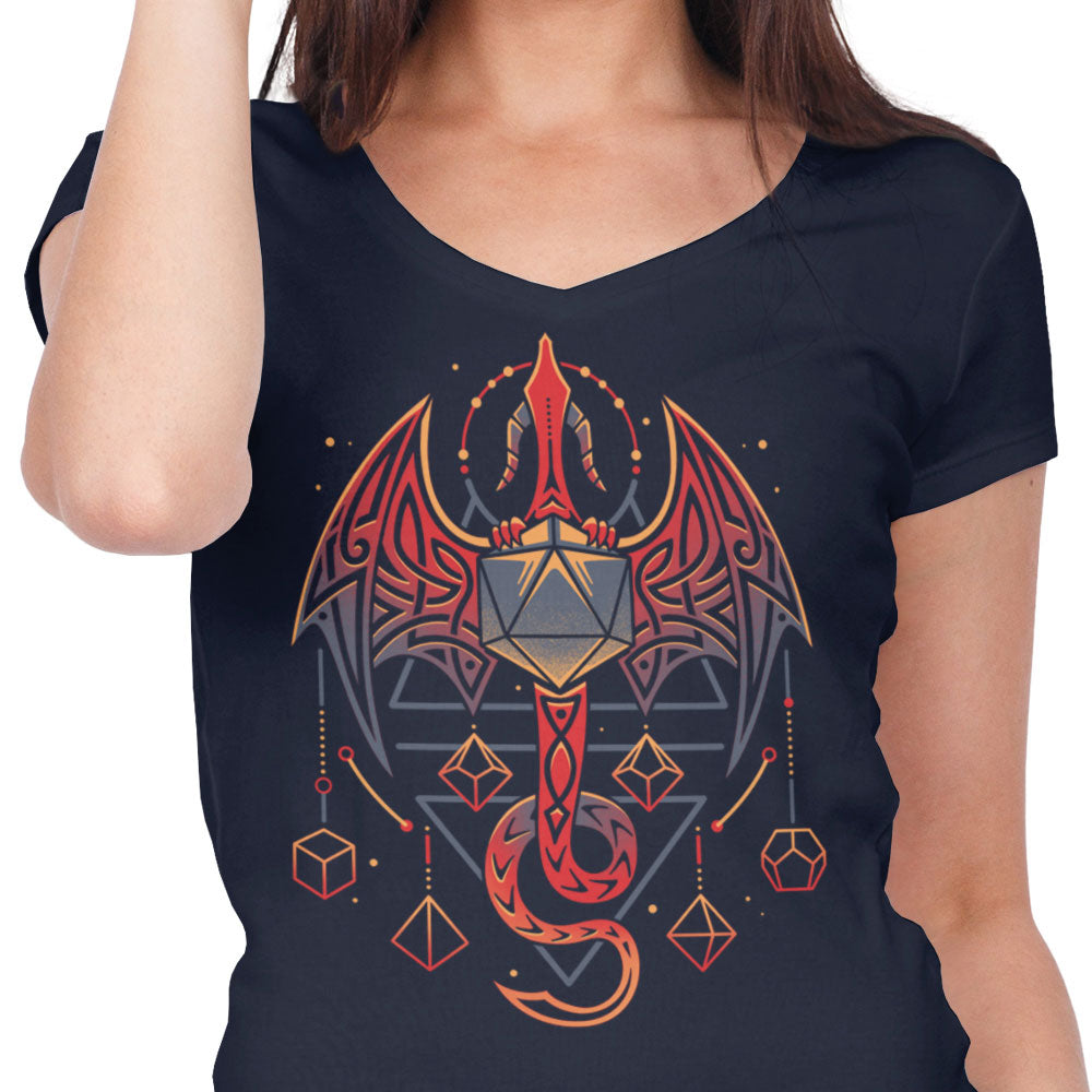 Celtic Dragon Dice - Women's V-Neck product image 5