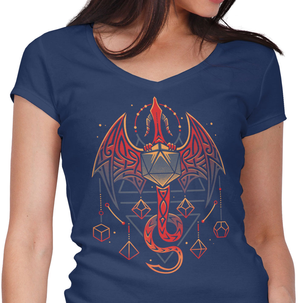 Celtic Dragon Dice - Women's V-Neck product image 3