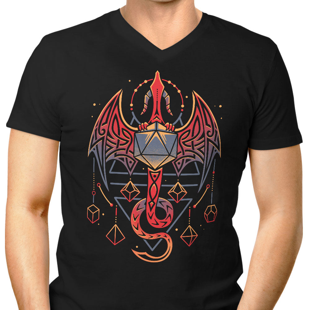 Celtic Dragon Dice - Men's V-Neck product image 1
