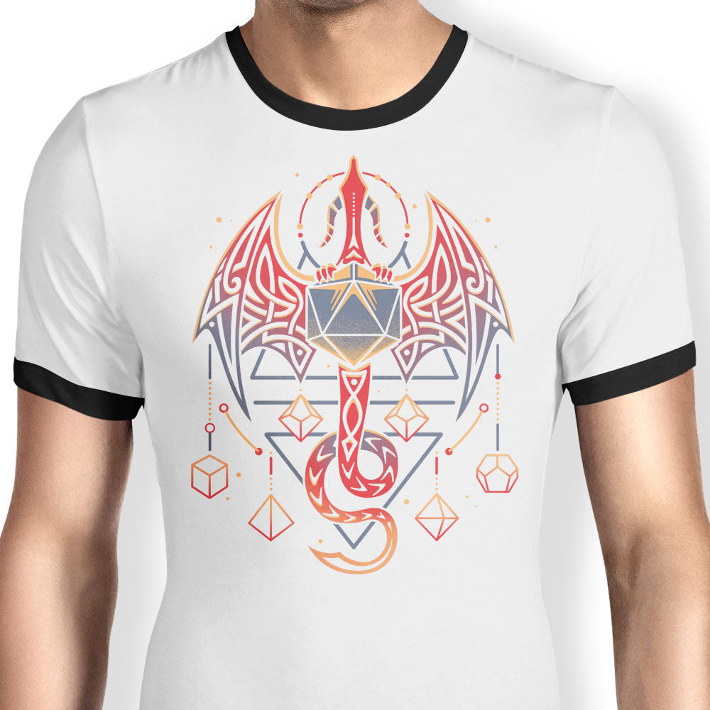 Celtic Dragon Dice - Ringer T-Shirt product image 1