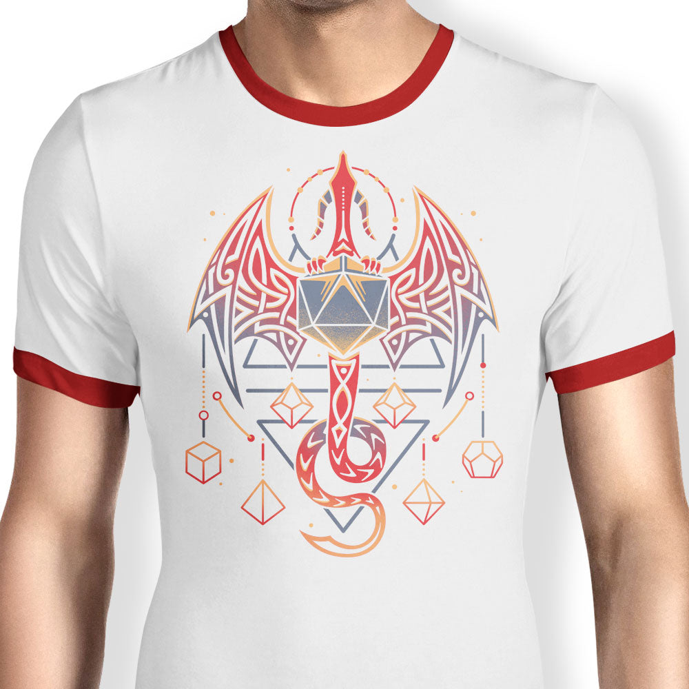 Celtic Dragon Dice - Ringer T-Shirt product image 3