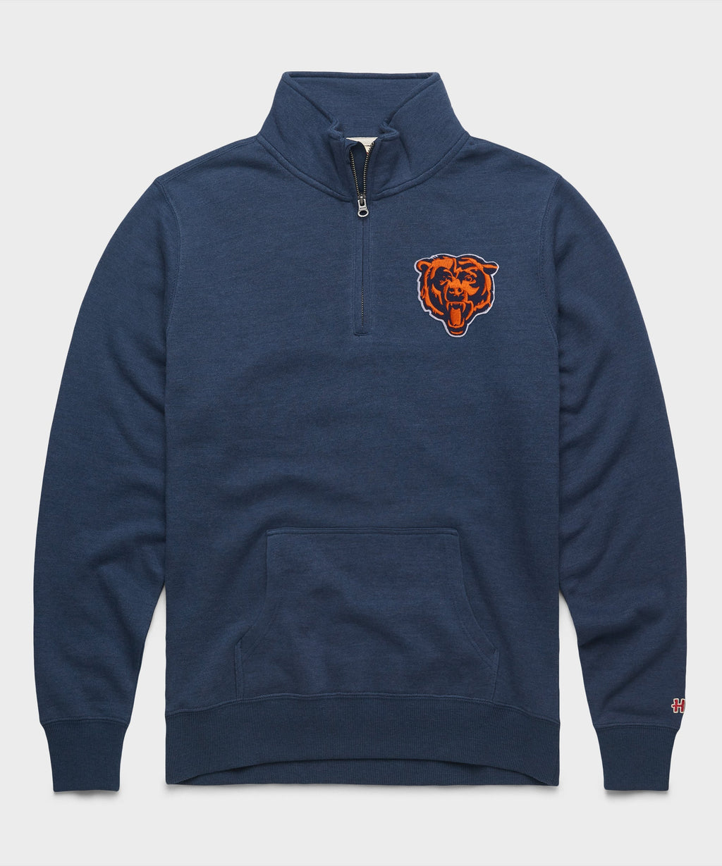 Chicago Bears Alt Logo '63 Applique Quarter Zip Pullover