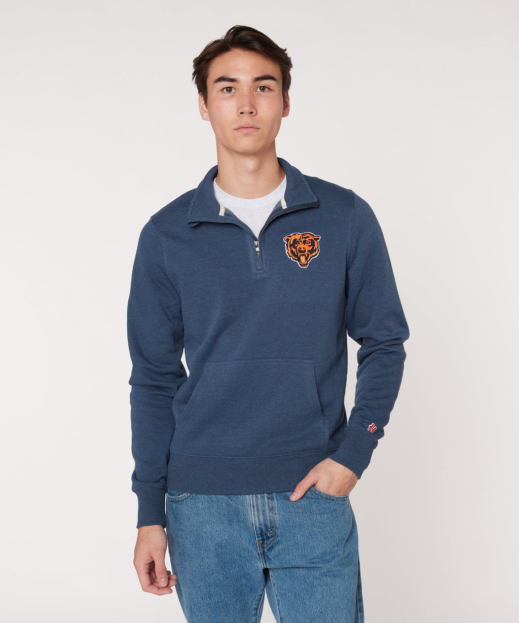 Chicago Bears Alt Logo '63 Applique Quarter Zip Pullover