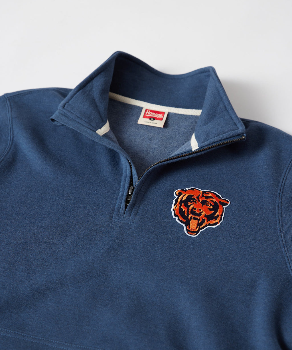 Chicago Bears Alt Logo '63 Applique Quarter Zip Pullover