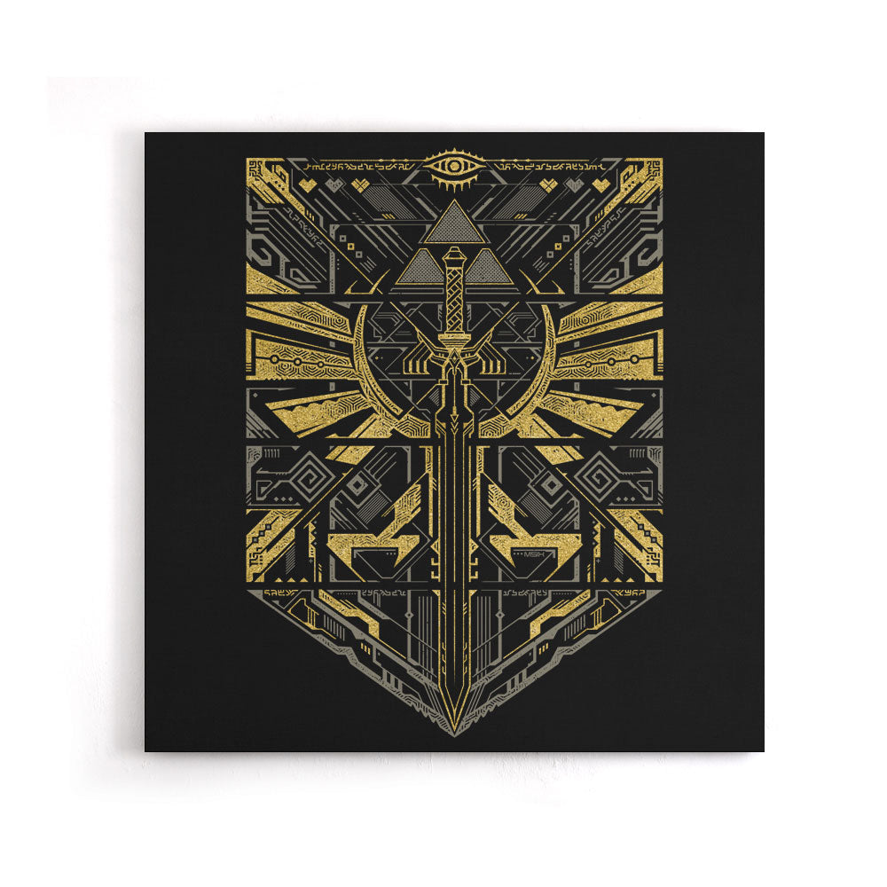 Cyber Hero Gold - Canvas Print