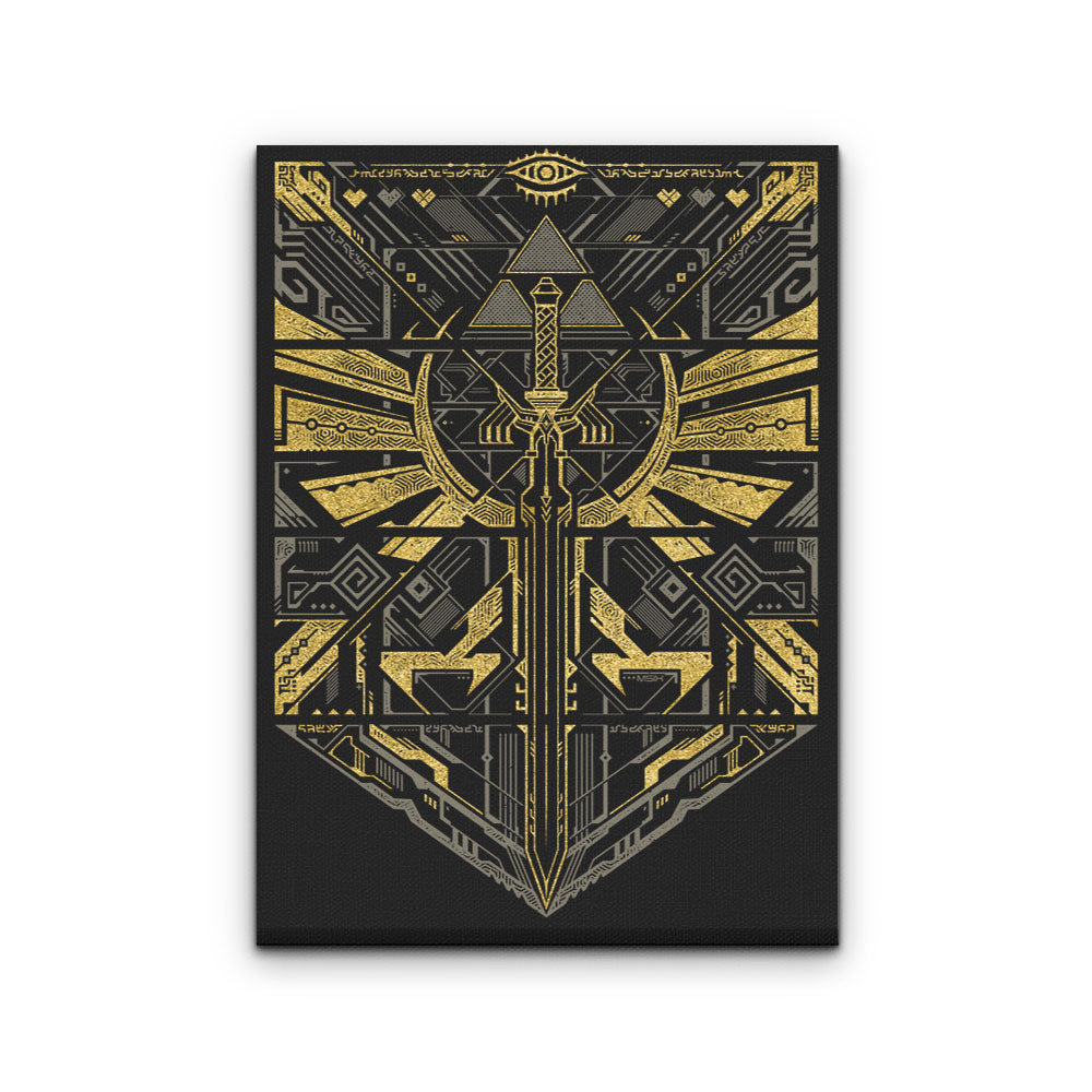 Cyber Hero Gold - Canvas Print