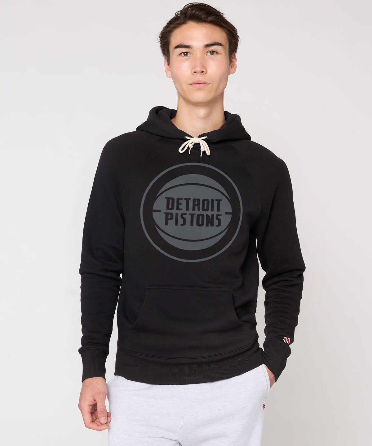 Detroit Pistons Logo Blackout Hoodie product image 3