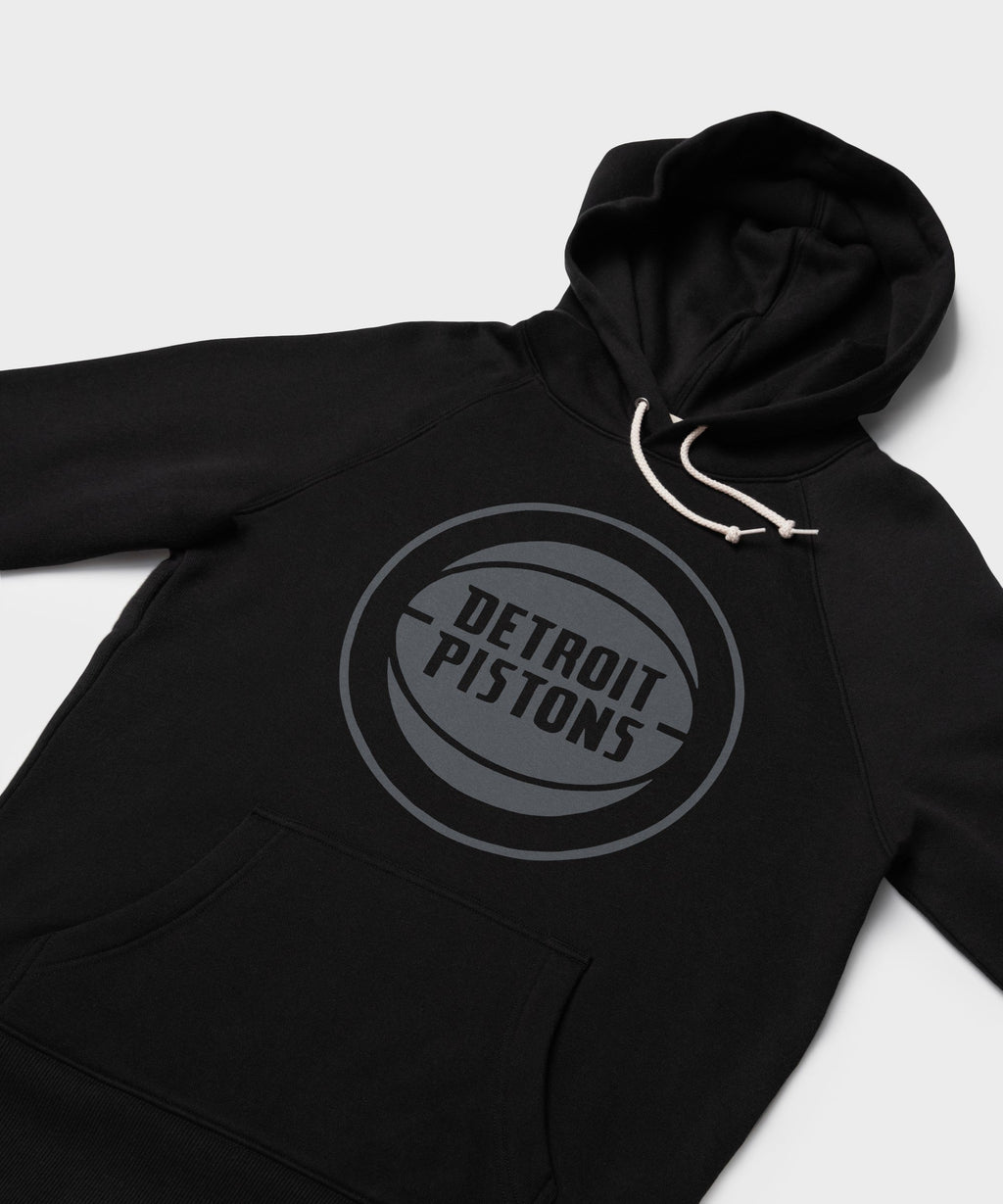 Detroit Pistons Logo Blackout Hoodie product image 2