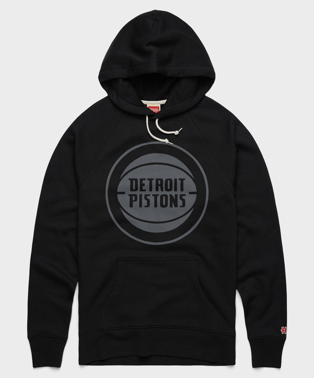 Detroit Pistons Logo Blackout Hoodie product image 1