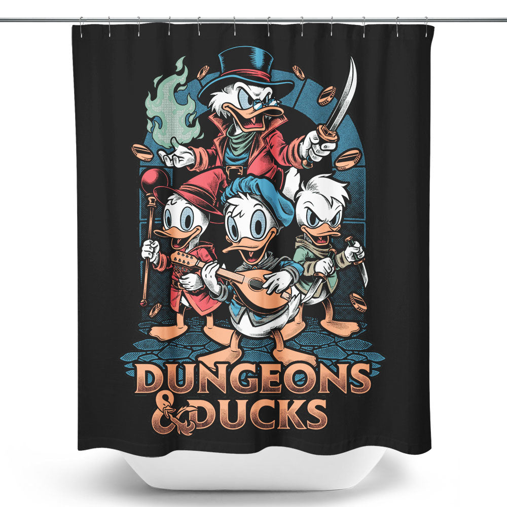 Dungeons and Ducks - Shower Curtain