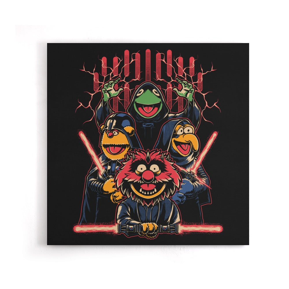 Evil Dark Puppets - Canvas Print