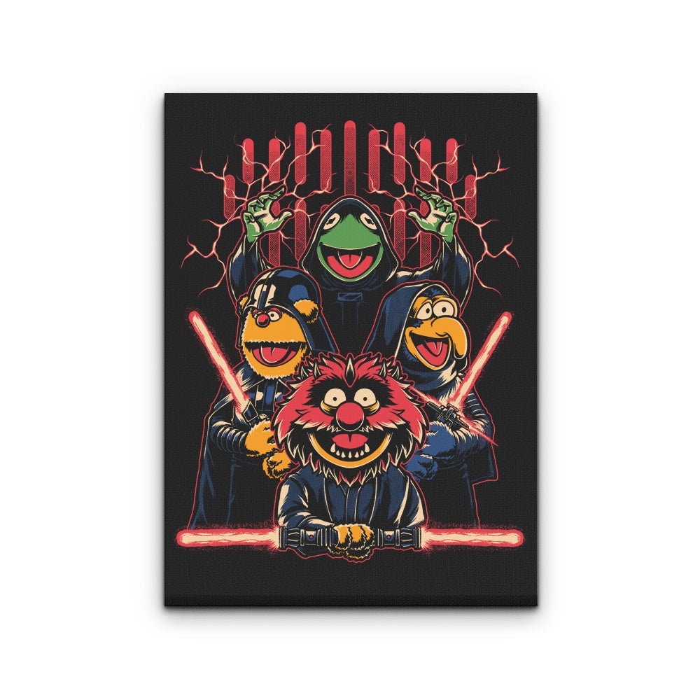 Evil Dark Puppets - Canvas Print