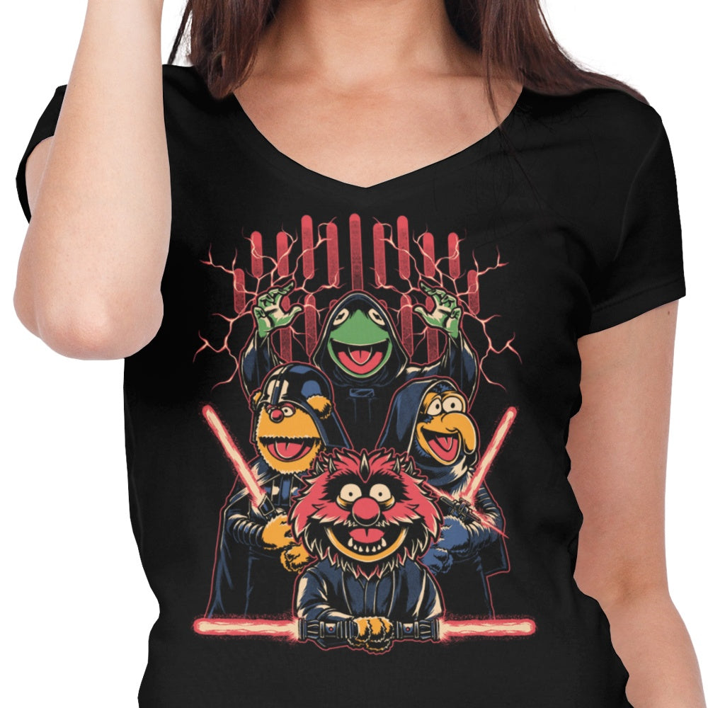 Evil Dark Puppets - Women's V-Neck product image 4
