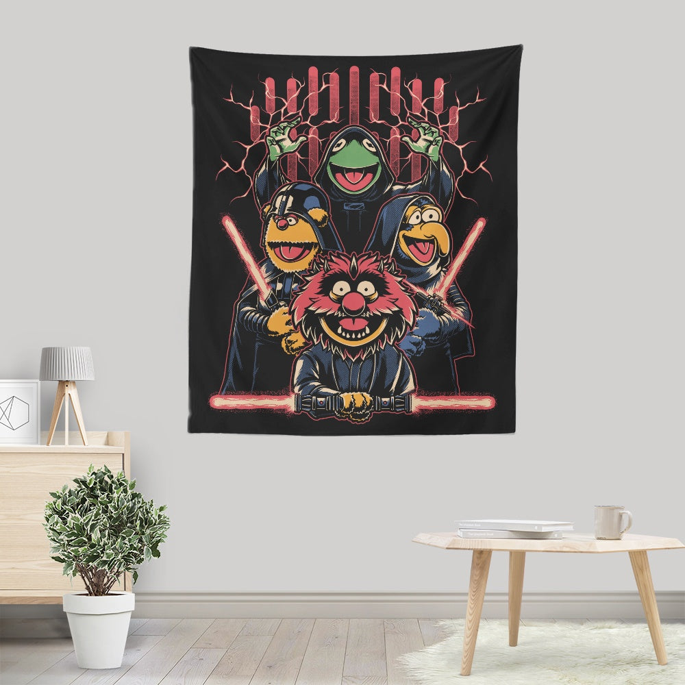 Evil Dark Puppets - Wall Tapestry