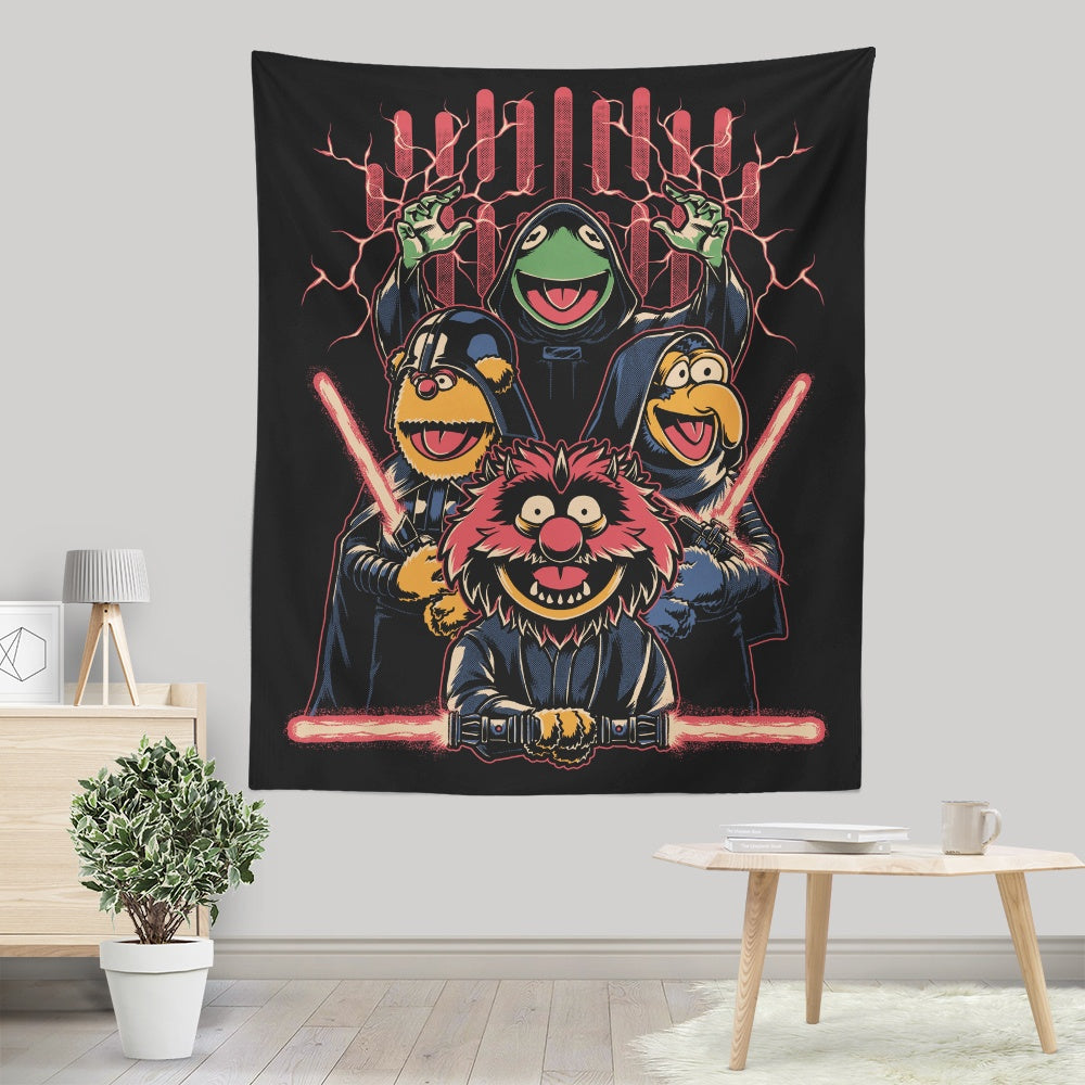 Evil Dark Puppets - Wall Tapestry