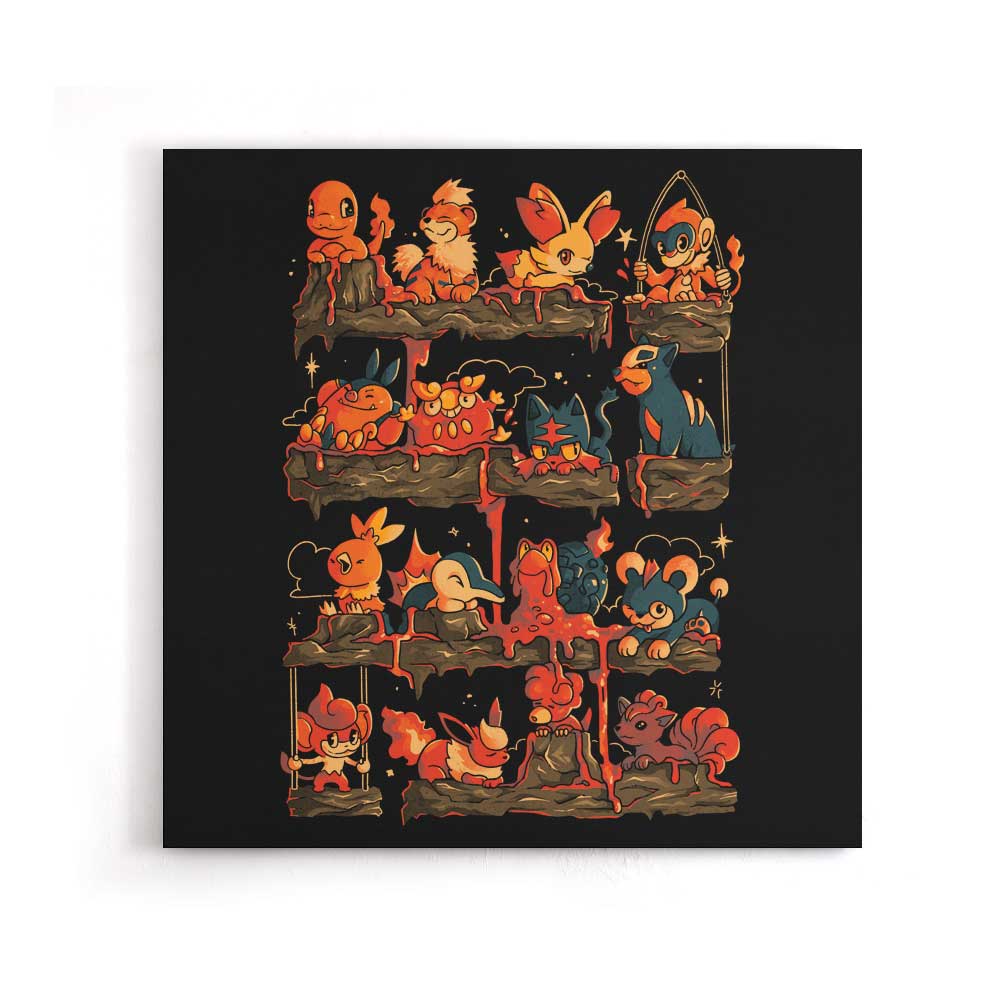 Fire Shelf - Canvas Print