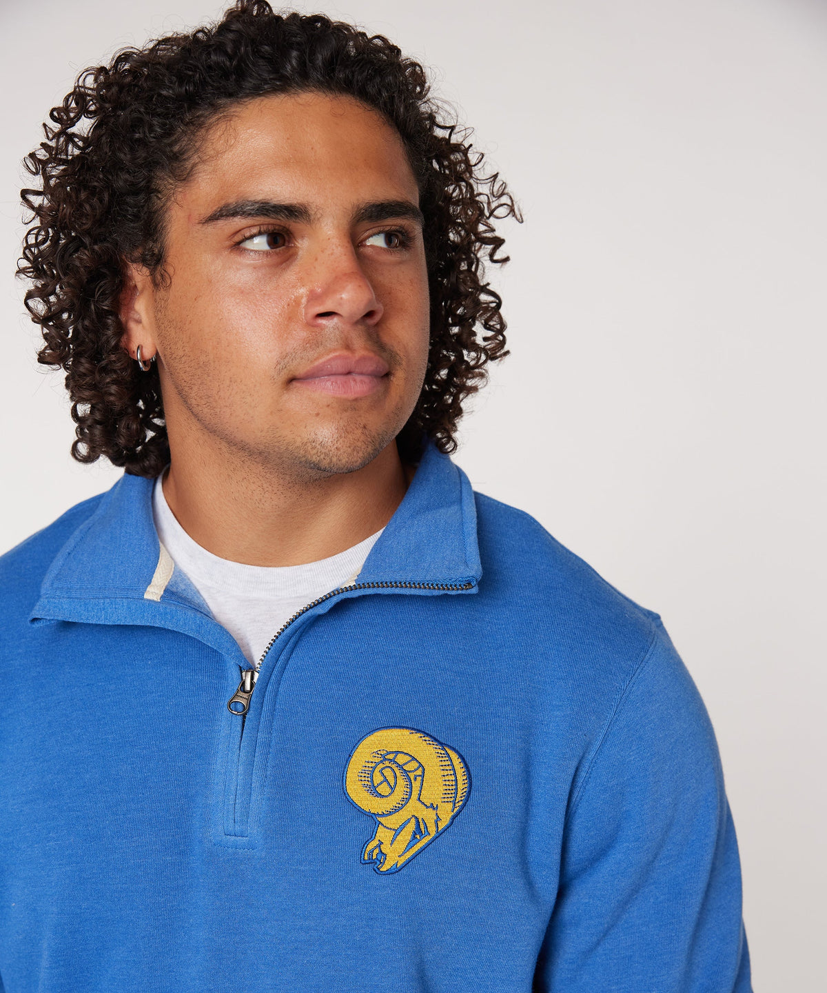 Los Angeles Rams '66 Applique Quarter Zip Pullover
