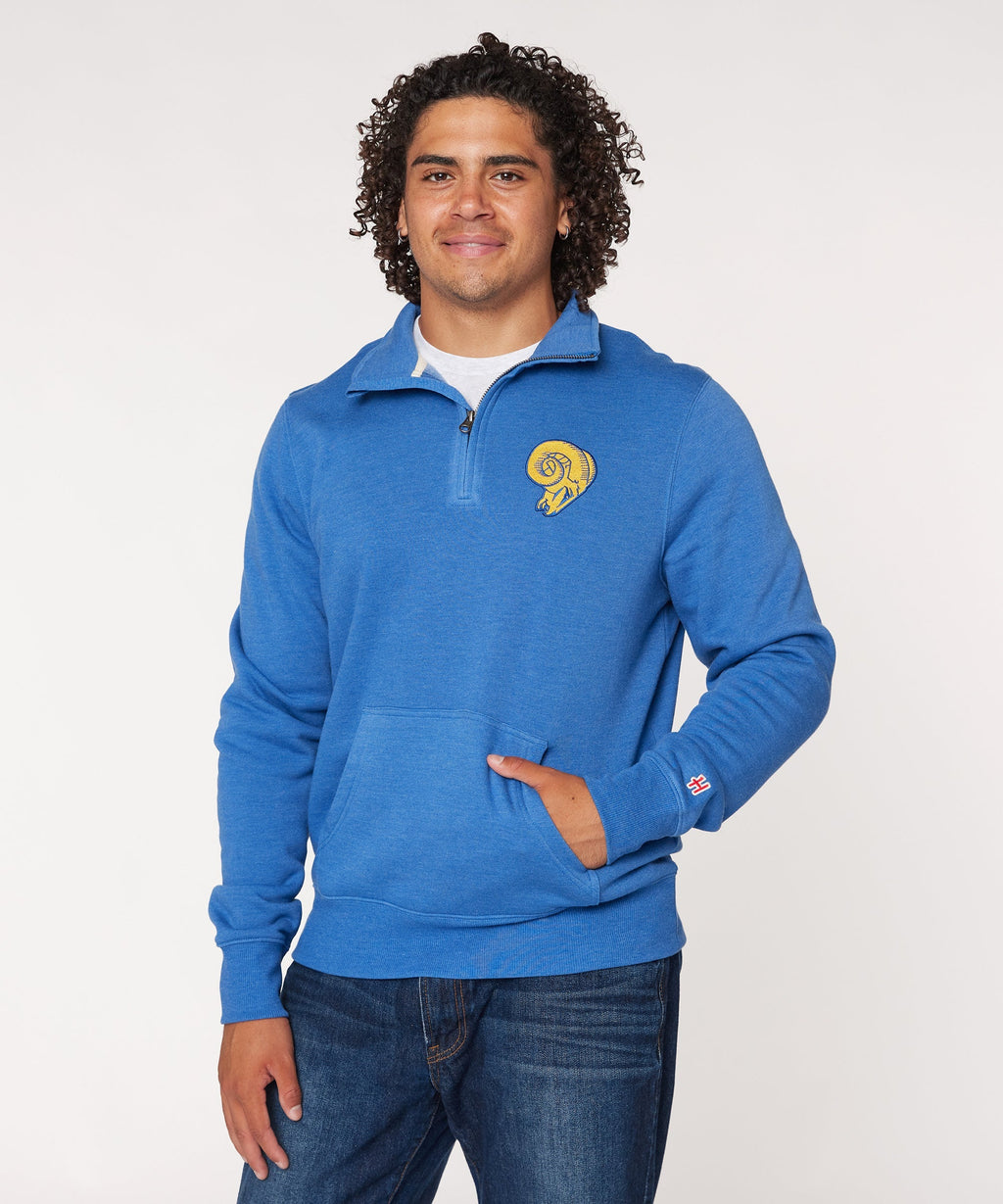 Los Angeles Rams '66 Applique Quarter Zip Pullover