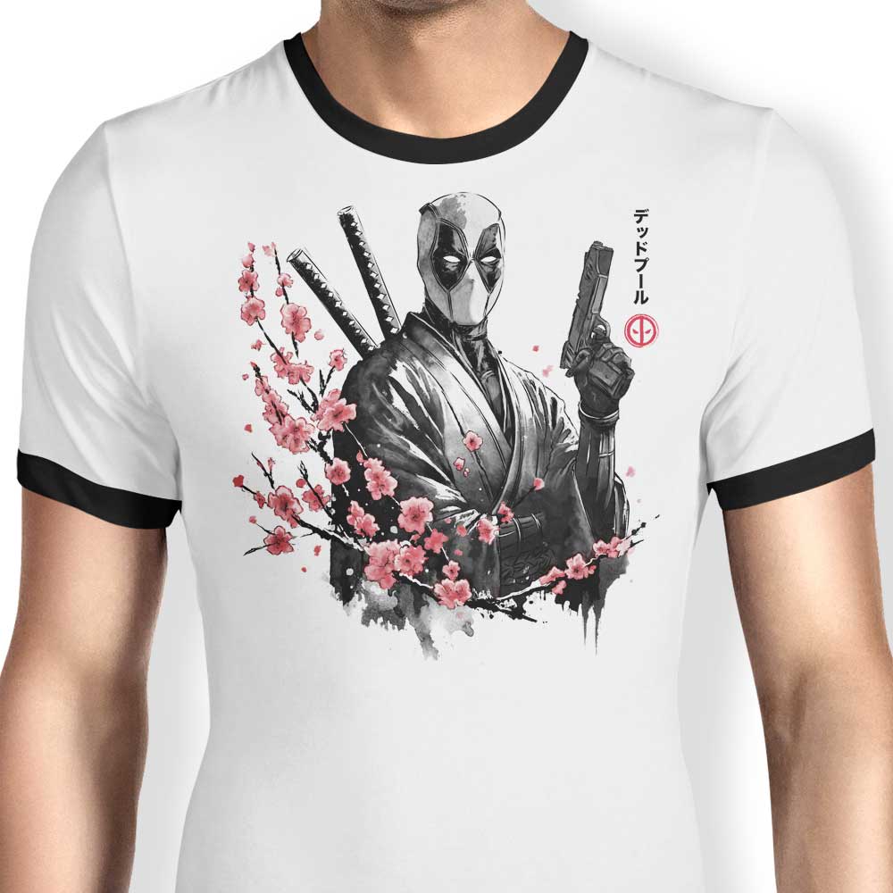 Merc Portrait Sumi-e - Ringer T-Shirt product image 1