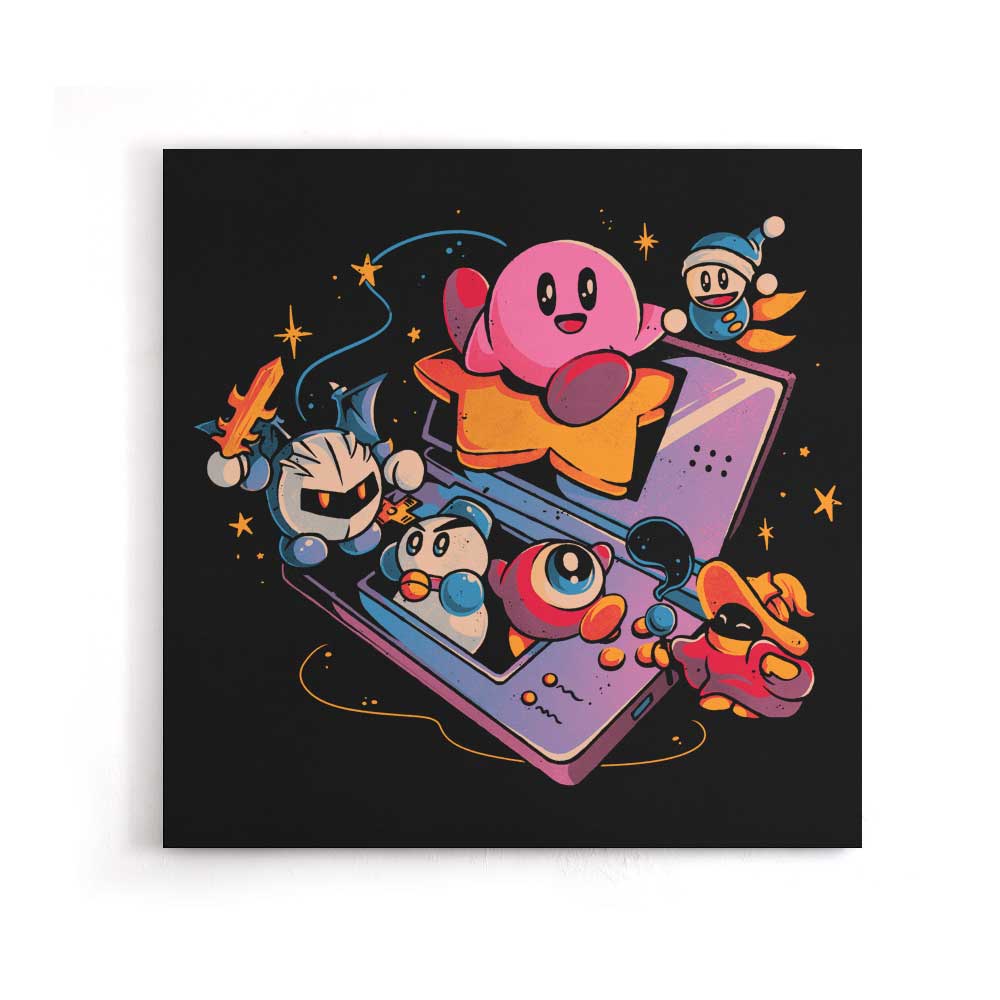 Pink Blob Game - Canvas Print
