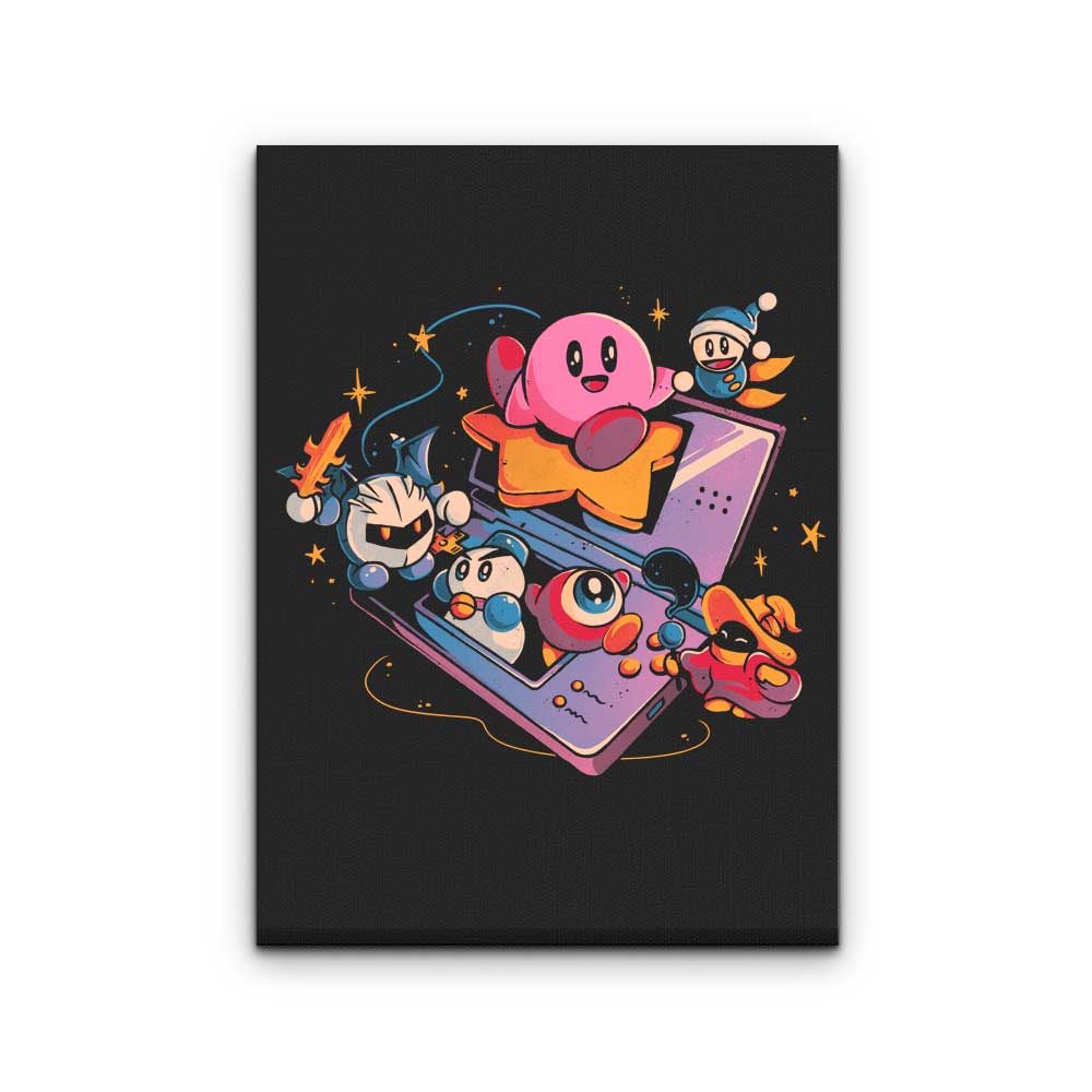 Pink Blob Game - Canvas Print