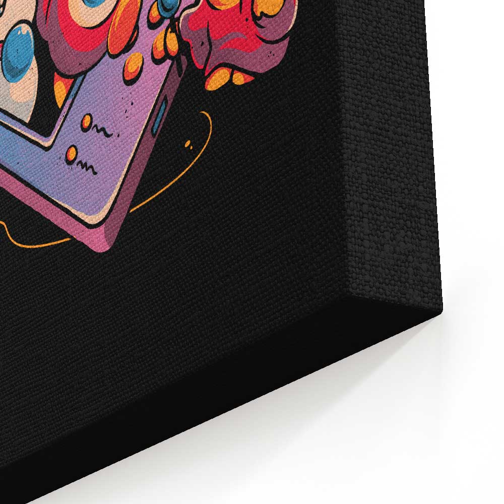 Pink Blob Game - Canvas Print
