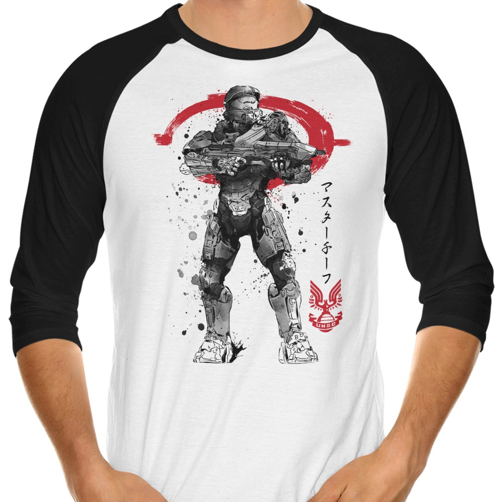 Spartan Sumi-e - 3/4 Sleeve Raglan T-Shirt product image 1