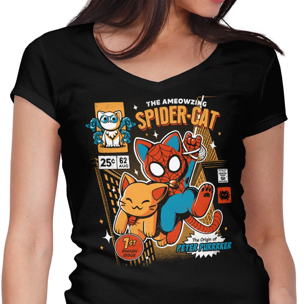 Spider Cat - Women's V-Neck product image 1