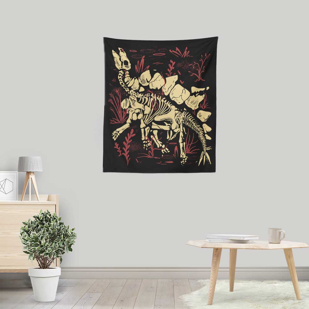 Stegosaurus Fossils - Wall Tapestry