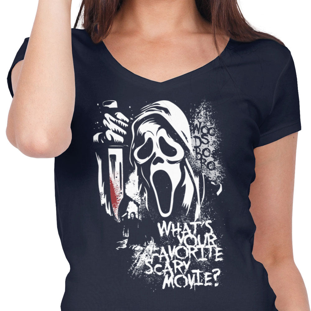 Your Favorite Scary Movie - Women's V-Neck product image 5
